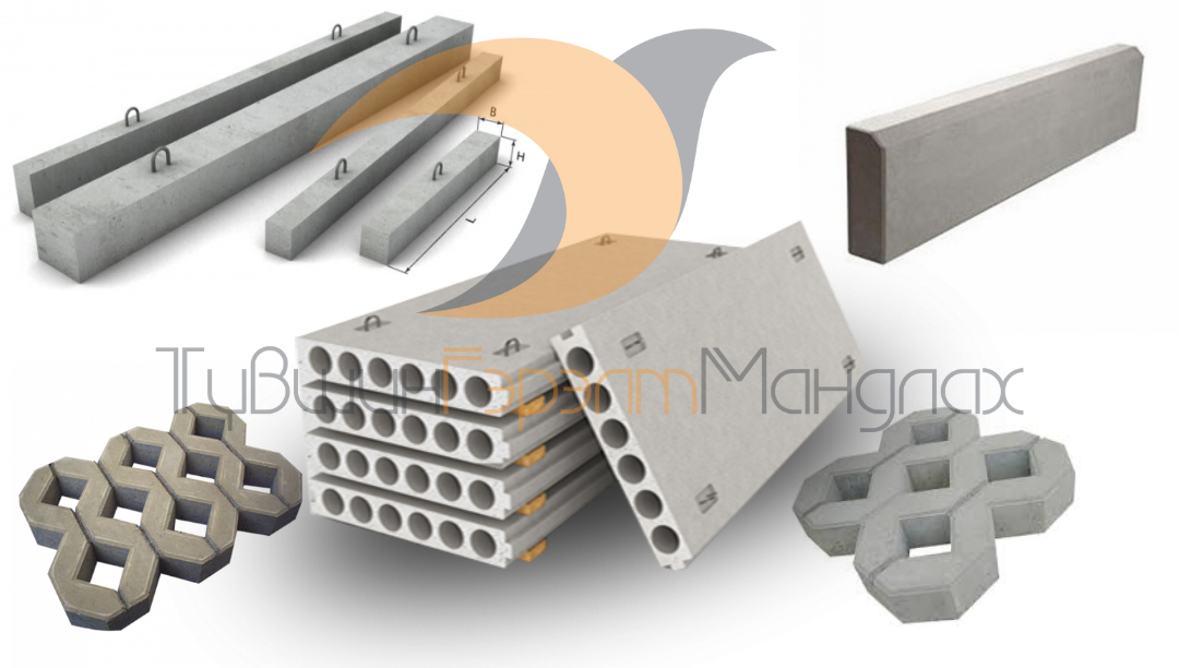 Бетон зуурмаг, Бетон эдлэл